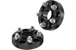 CUSTOMADEONLY 25mm (1 Inch) Hubcentric Black Wheel Spacers 5x100 Compatible For Subaru BRZ Impreza Forester WRX XV Crosstrek Outback Legacy Baja Compatible For Toyota GR86, 86, FR-S (2pcs 56.1mm M12x1.25) Spacer