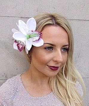 Starcrossed Boutique Double White Orchid Flower Hair Clip
