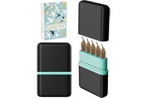 ARWING Smell Proof 5 Hole King Size Pre Roll Cone Holder Case Storage Box, 5 Capacity Cigarette Case for Regular Size, Small Portable Smoking Accessories for 1-1/4 Size Pre Rolled Rolling Paper - Mint Green