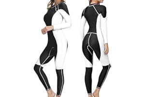 OMGear Dive Skin for Women Men Snorkel Suit Full Body Swimsuit Quick Dry Thin Diving Suit UV Protection Rash Guard Long Sleeve Swimwear Swimming Kayaking Snorkeling Gear