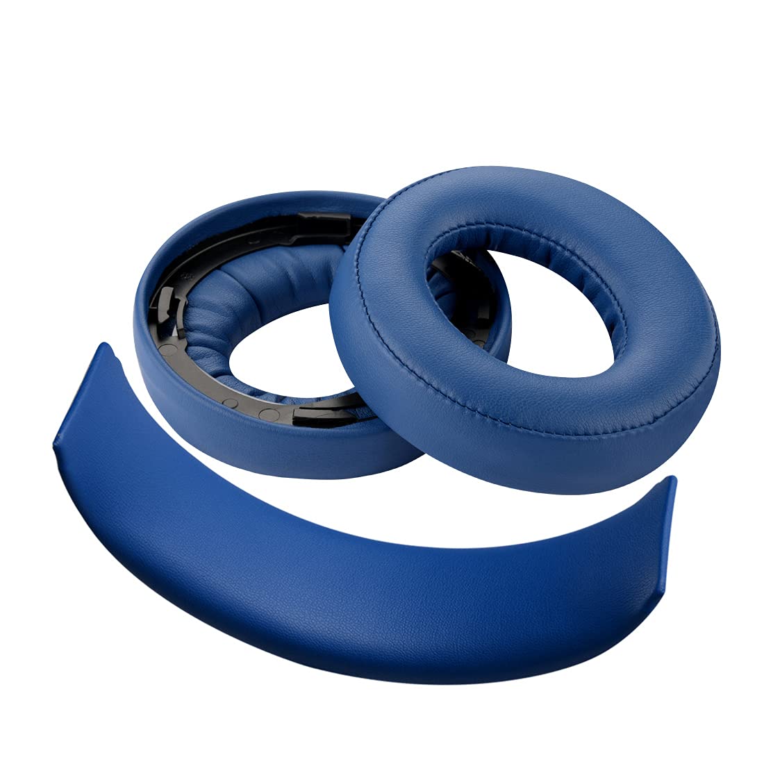 Geekria Earpad and Headband Set Compatible with Sony PlayStation Gold Wireless/ PS4/ PS3/ PSV Headphones, Repair Parts Suit (Blue)