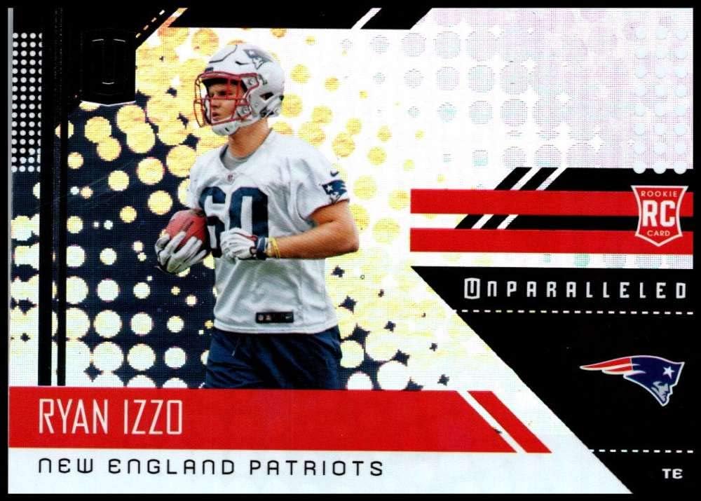 Amazon Com 2018 Unparalleled Nfl 272 Ryan Izzo Rc Rookie New England Patriots Rookie Panini Football Trading Card Collectibles Fine Art
