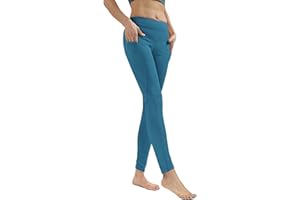 Private Island Women UPF 50+ Side Pockets Long Leggings Pants Swim Beach Swimsuit Rash Guard Bathing Bottom (RLLP-RMLPP)