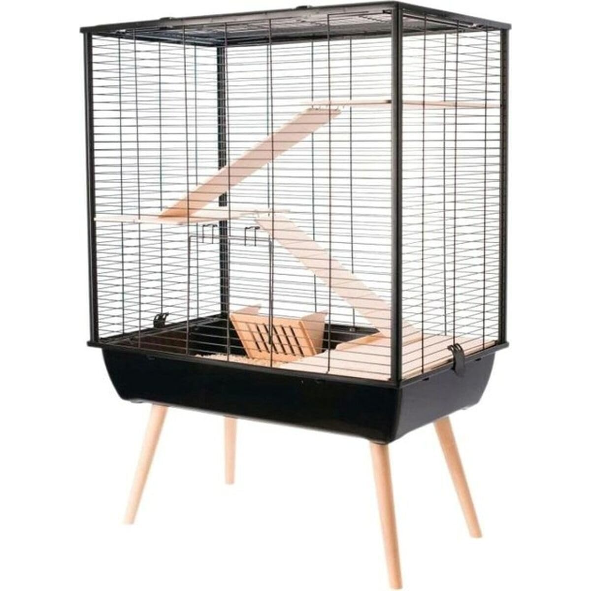Zolux Neo Cosy Large Rodent Cage L 77.5 x D 47.5 x H 109 cm Black