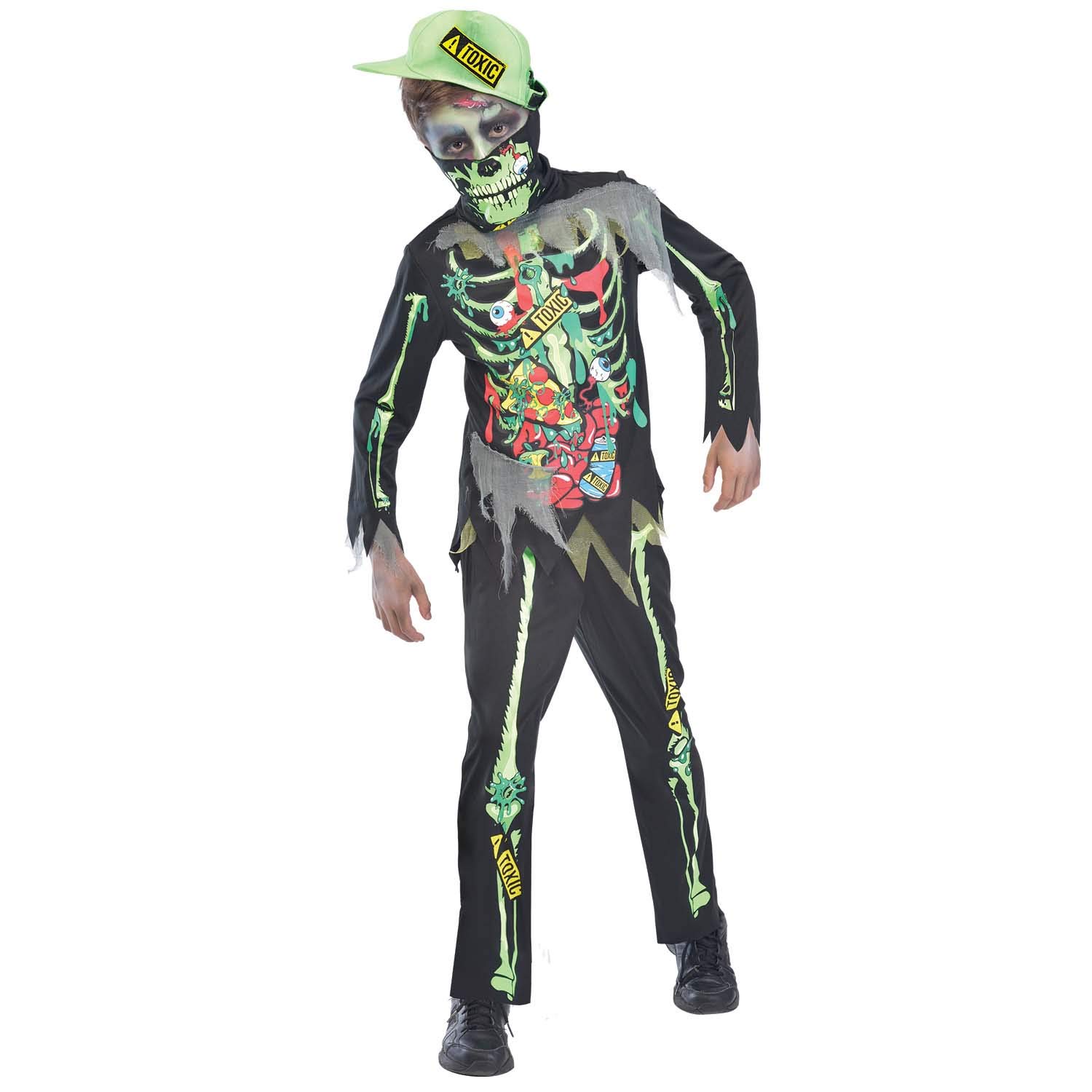 (PKT) (9903742) Child Boys Toxic Zombie Costume (8-10yr)