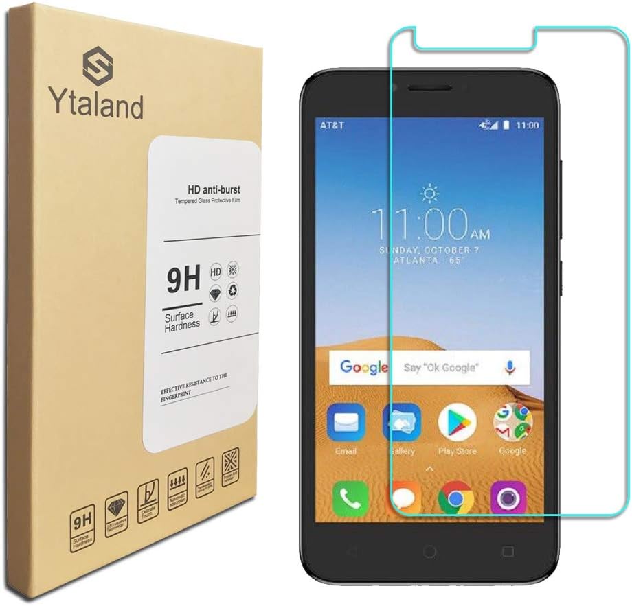 [2 Pack] Ytaland For Alcatel Tetra 5041C Screen Protector, Tempered Glass Anti-fingerprints Thin 9H Hardness Screen Protector For Alcatel Tetra 5041C