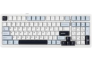 EPOMAKER x Aula F99 Wireless Mechanical Keyboard, Hot Swappable Gasket Custom Gaming Keyboard with Five-Layer Padding, Blueto