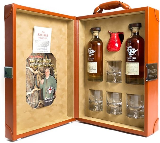 Founders Private Cellar The Final Signature Whisky In Leather Gift Set Amazon Co Uk Beer Wine Spirits
