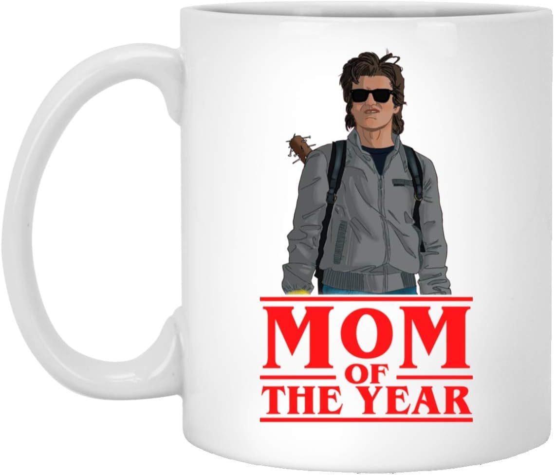 Amazon Com Mom Of The Year Mug Gift Steve Harrington Stranger