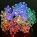 Solar String Lights 21ft 30led Ice Cubes Outdoor Solar String Lights Waterproof Decorative Lighting for Patio, Lawn, Gardens, Christmas Trees, Weddings, Parties, Outdoor Decoration, Multi