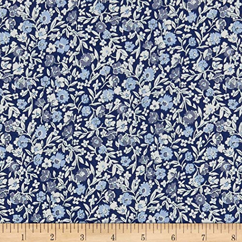 Liberty of London Liberty Of London Orchard Garden Primula Dawn Fabric, Blue, Fabric By The Yard