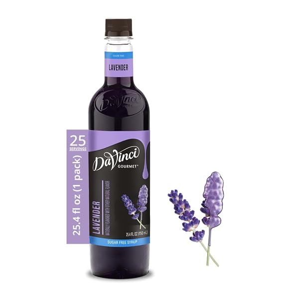 DAVINCI GOURMET SUGAR-FREE LAVENDER SYRUP, 25.4 FLUID OUNCES...