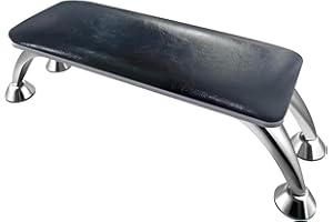 LOVEVLOGY Manicure Hand Rest,Nail Arm Rest for Nail Tech with Nail Table Mat with Manicure Tools for Nail Art,Nail Rest Stand Black