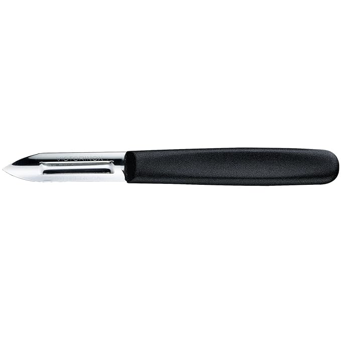 Victorinox Küchenbesteck 12-er Pack Sparschäler Kartoffeln Schälen, 0, Schwarz STANDARD
