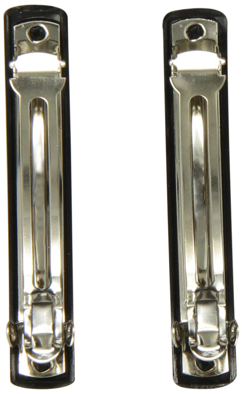 Caravan Small Gallia Bar Barrettes In Black Or Colors Pair : Hair Barrettes : Beauty