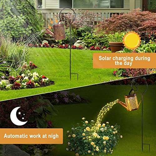 Solar Watering Can With Lights, Outdoor Solar Garden Lights,Garden