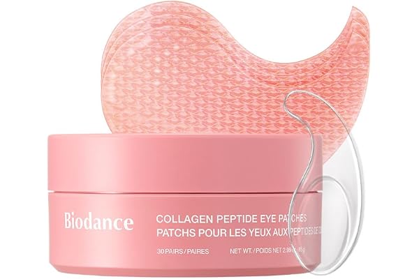 BIODANCE Collagen Peptide Eye Patches, Anti Wrinkle & Smile Line Patches For Face, Under Eye Mask For Fine Lines & Eye Bags,