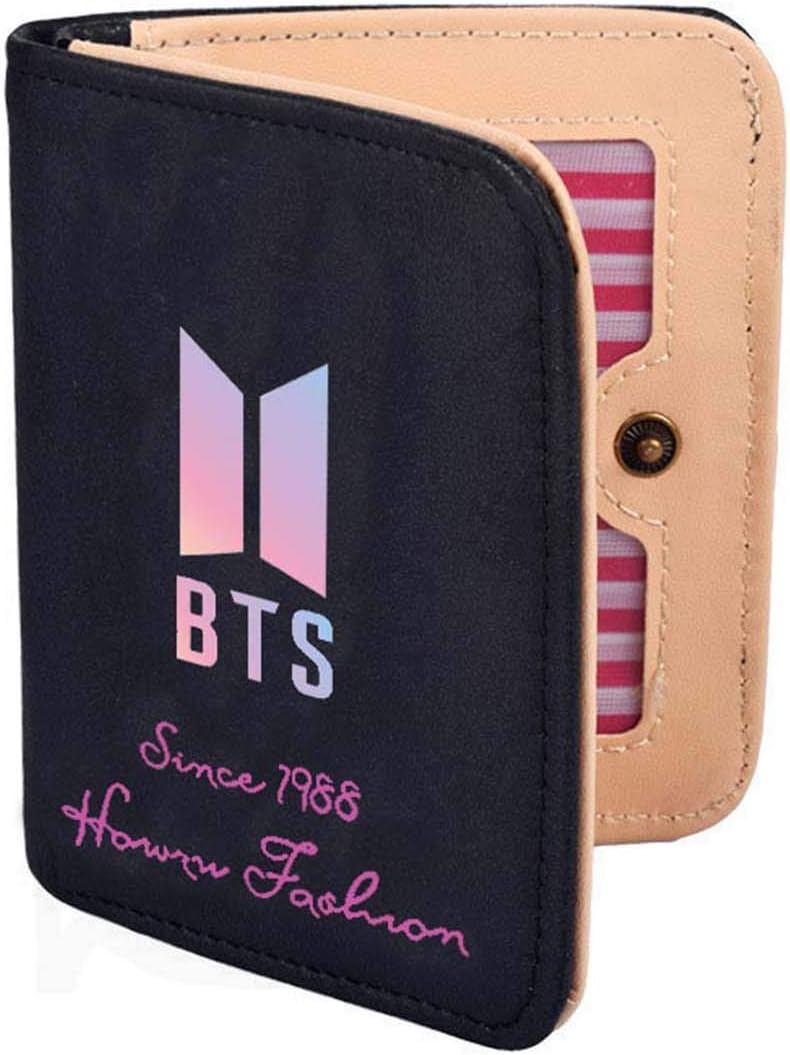 ZIGJOY Kpop BTS Bangtan Boys Wallet Short Cute Coin Purse Card Holder Case Bifold Purse Suga Jin Jimin Jung Kook For Fans