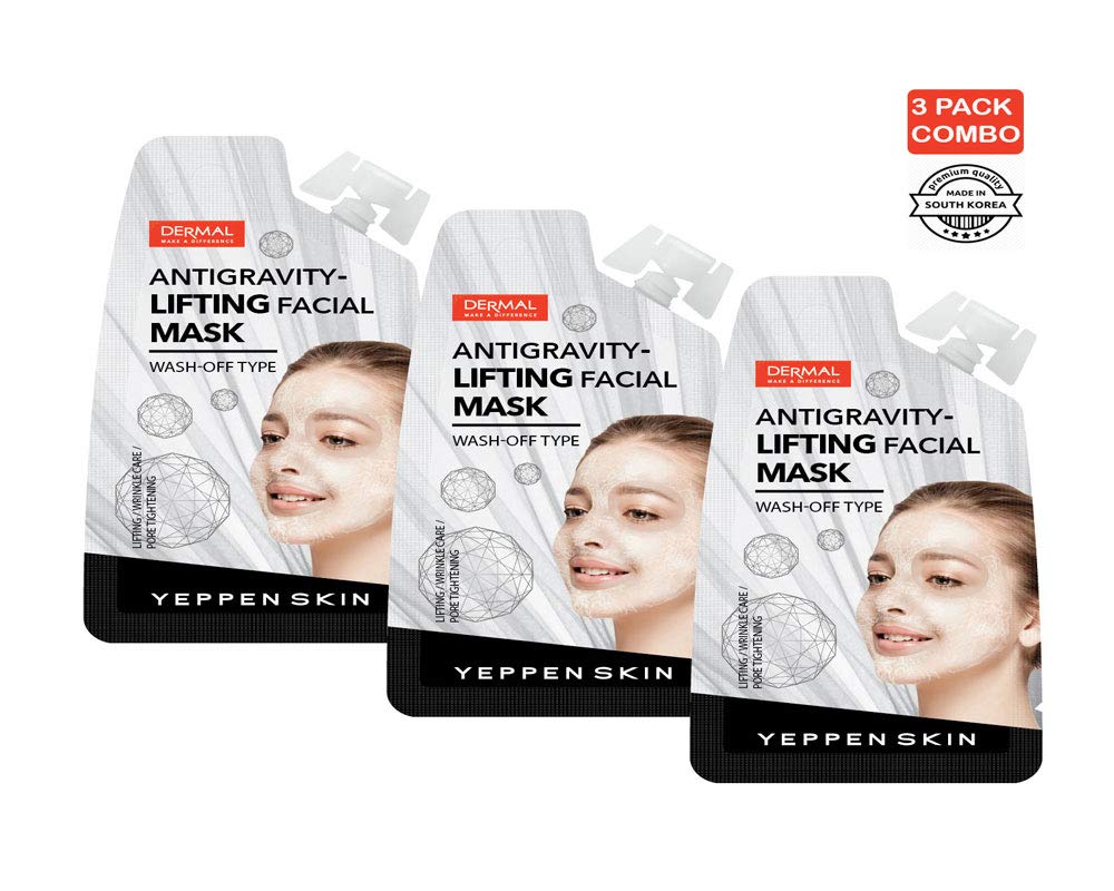 DERMAL KOREA ANTIGRAVITY LIFTING FACIAL MASK PORE TIGHTENING COMBO 3