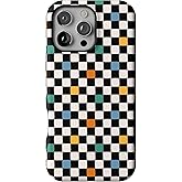 Casely iPhone 16 Pro Max Case | Old Skool | Retro Checkerboard | Bold Protective Design | Compatible with MagSafe