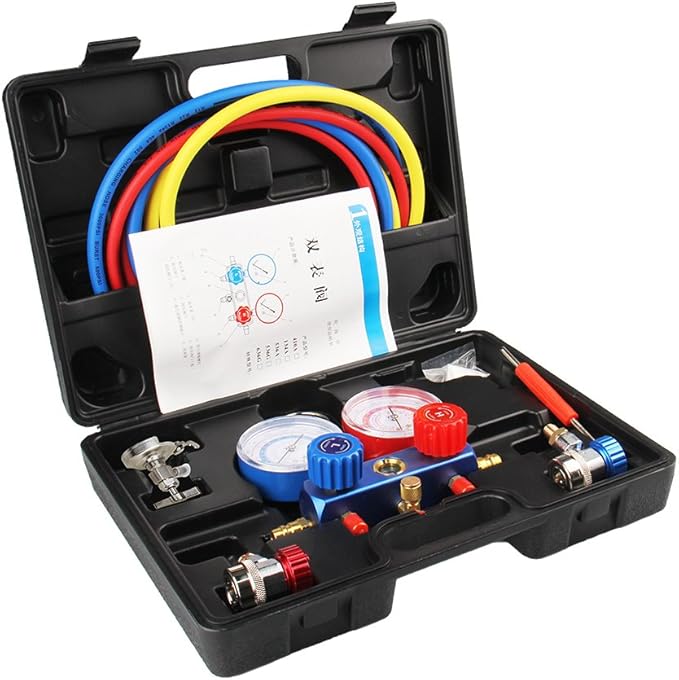 Manifold Gauge Set Diagnostic A/C Tool Kit R22