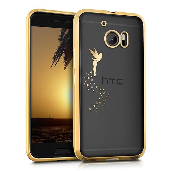 kwmobile HTC 10 Hülle - Handyhülle für HTC 10 - Handy Case in Gold Transparent