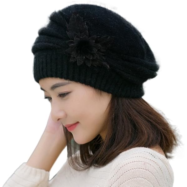 4366 Lace Beret Hat For Women, Elegant Flower French Beanie Hat Summer Women Hollow Floral Lace Beret Cap French Style Artist  main image 4