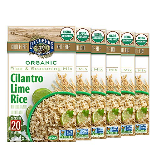Lundberg Organic Cilantro Lime Rice Pilaf, 5.5 oz (Pack of 6), Gluten
