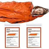 ANLOKE Emergency Sleeping Bags (2-Pack) Survival Sleeping Bag - Portable Thermal Sleeping Bags Bivy Sack, Mylar Emergency Blanket Survival Gear