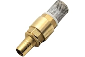 Foot Valve 1" BSP Brass Check Valve with 1" 25mm Hosetail for Pump Spring Non Return Check Valve Pump Inlet Filter Strainer