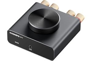 NEOHIPO Mini Bluetooth Amplifier for Passive Speakers & Bass Shakers, Home Audio Receiver & Amplifier, 50W+50W Stereo, 𝟭𝟬𝟬𝗪 𝗠𝗼𝗻𝗼, AUX/Bluetooth Input, Reliable Bluetooth Connectivity(𝟲𝟱𝗳𝘁/𝟮𝟬𝗺)