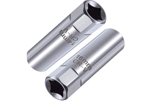 OSOF 14mm & 16mm Spark Plug Socket Thin Wall 12-Point Removal Tool 3/8 inch Square Drive Set Compatible with Benz, Nissan