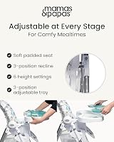 Mamas & Papas Snax Adjustable High Chair Happy Planet 6m+ view 5