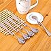 Xstore 5 Pcs Coffee Spoons, Stainless Steel Bending Hanging Creative Coffee Spoons Dessert Spoons Tea Coffee Scoops