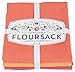 Now Designs Floursack Kitchen Towels, Set of Three, Flame/Marigold/Petal