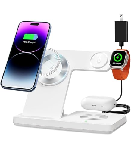 Amazon.com: Wireless Charger, 3 in 1 Charging Station for Multi