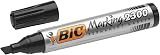 BIC Marking 2300 Permanent Marker Pack of 3 Wide Bevel Tip Black view 1