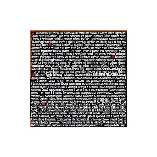 QNT Burner Thermogenic Fat Burner Capsules - Tub of 90