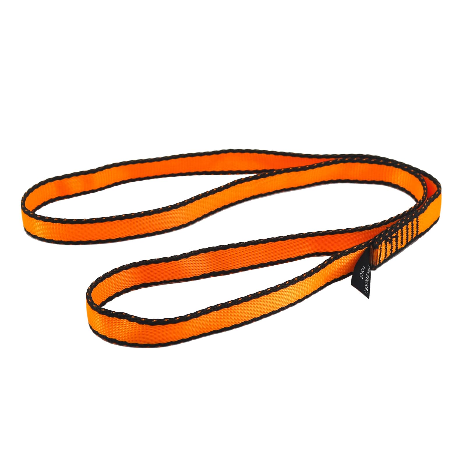 NewDoar CE & UIAA Certified Climbing Sling 16mm Nylon Sling Runners 22KN 4840LB Climbing Utility Cord Rock Climbing,Creating Anchors System,Rappelling Gear,Perfect for Tree Work-Orange/48''(120cm)1pc