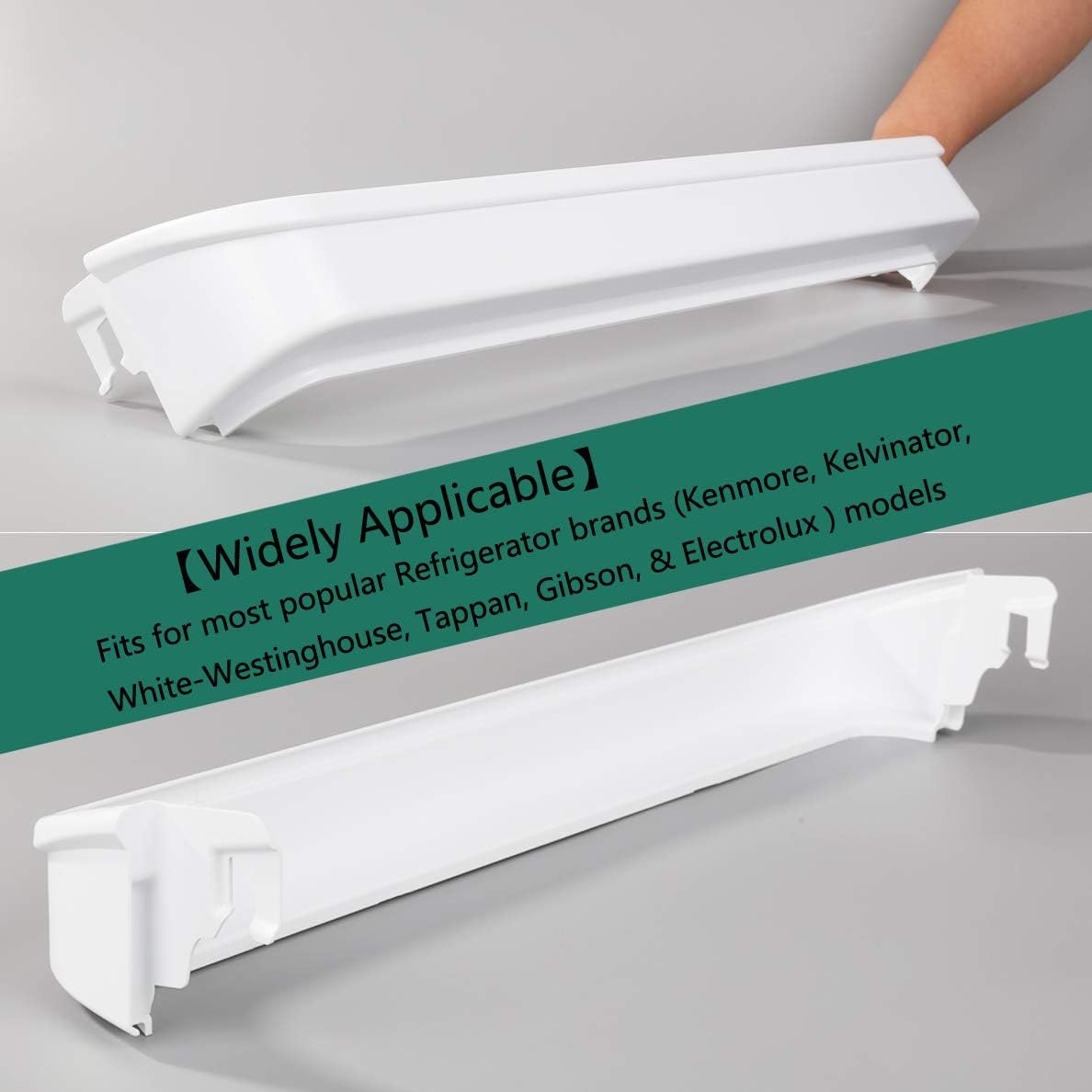Door Bin Shelf for Refrigerator 240338001 Replacement Part - Compatible with Frigidaire & Gibson & Electrolux Refrigerator (24.5" wide X 2.5" inches deep): Home Improvement