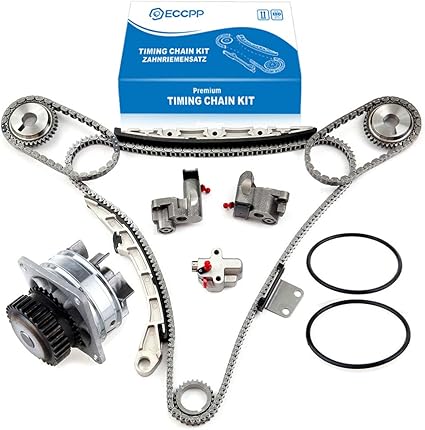 Amazon Com Eccpp Ts20967 Timing Chain Water Pump Fits For 2002 2007 Nissan Murano 350z Maxima Vq35de 3 5l Automotive
