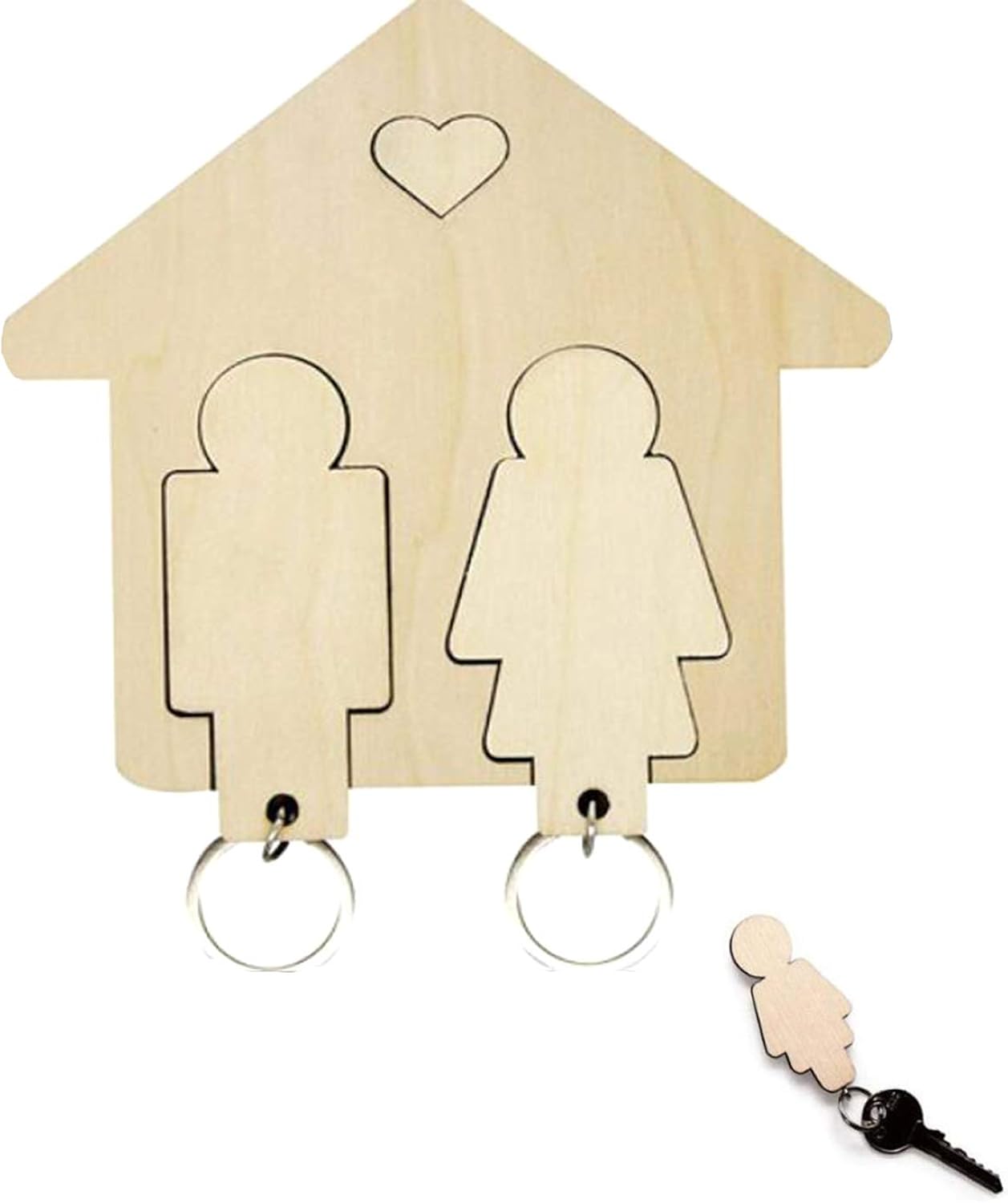 Portachiavi Da Parete A Forma Di Gufo 2 Pezzi - Gancio Autoadesivo Per Chiavi, Simpatico Organizer Per Ingresso, Casa, Ufficio, Design Che Apre E Chiude Gli Occhi