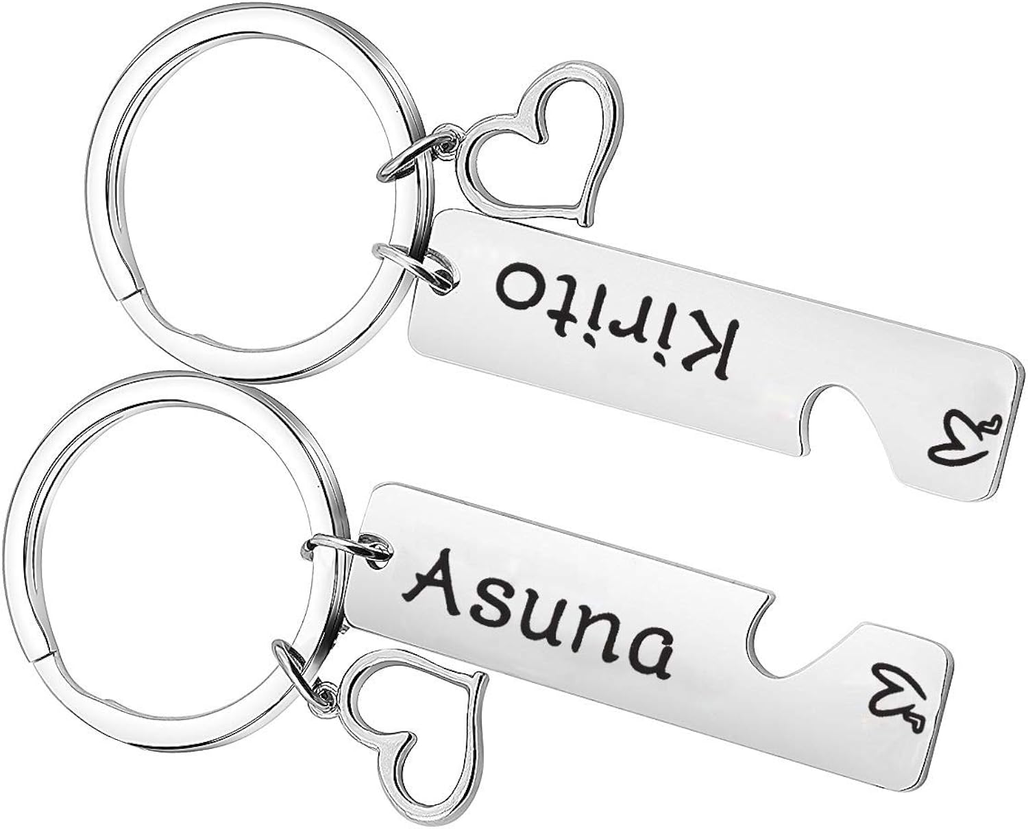 Myospark Kirito And Asuna Couples Keychain Set His And Her Gift For Couple Boyfriend Husband