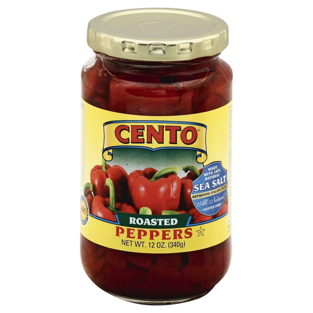 Cento Roasted Red Peppers, (6) 12 oz. Jars Grocery