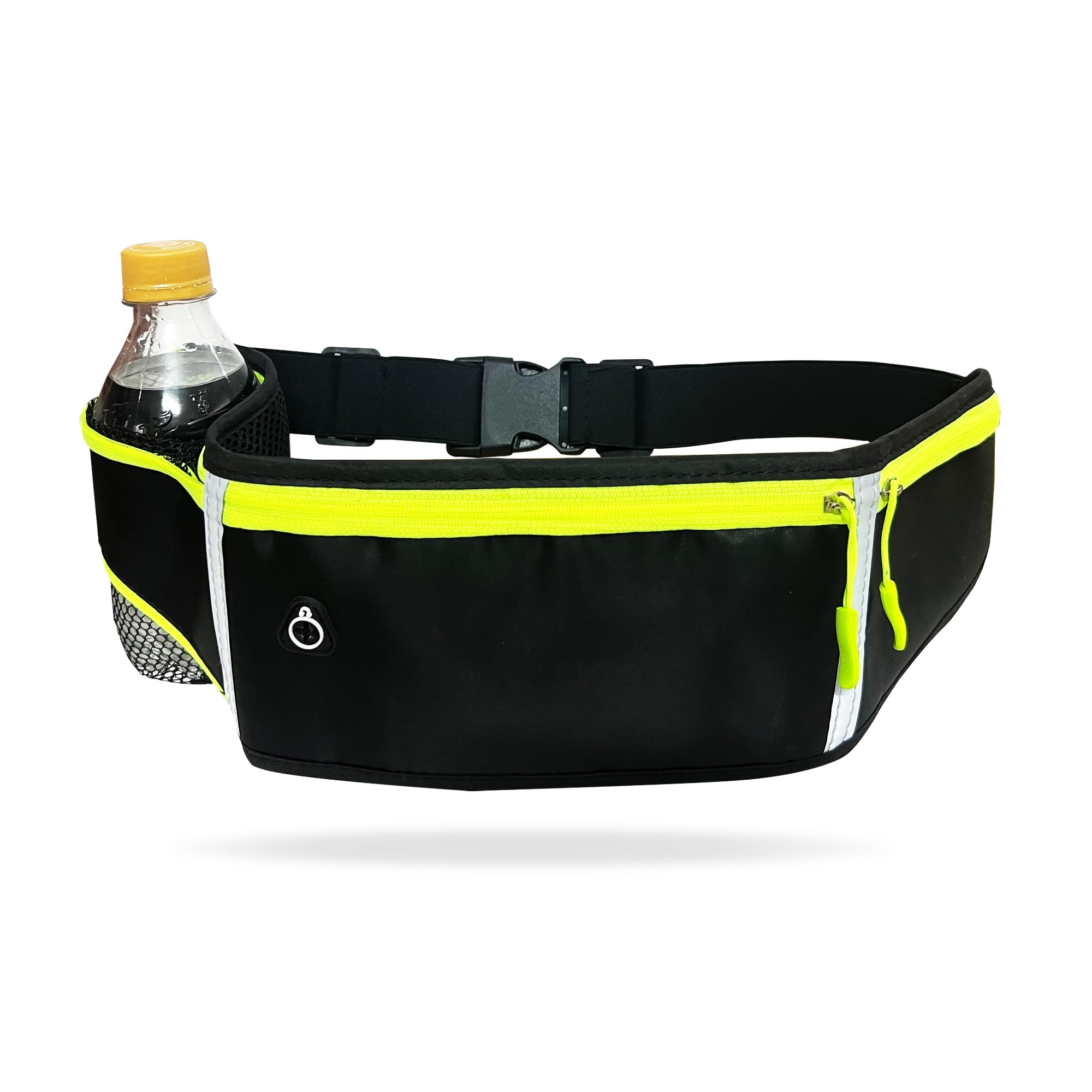 Running Belt,Lightweight Running Belt for Women Men,with Headphone Port and Adjustable Elastic Strap,That Fit All Phone and All Waist Sizes,for Cycling/Running/Training/Walking/Outdoor sport - (Black)