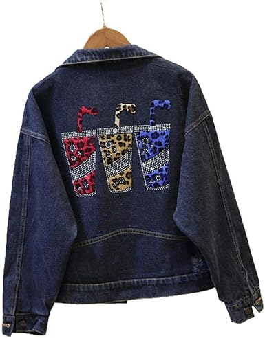 black jean jacket amazon