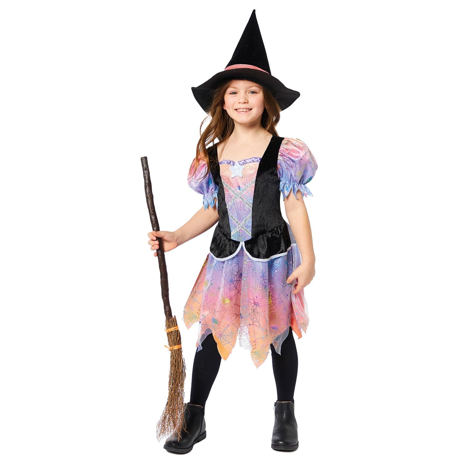 Amscan 9914727 Childs Ombre Witch Fancy Dress Halloween Costume Toddlers Girls Ombré Outfit (3-6 Months)