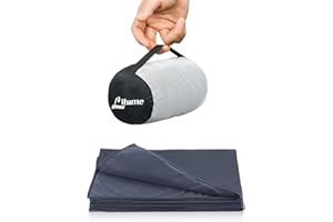 Litume Velvet Fleece Travel Blanket Lightweight and Breathable, 122x170 cm Soft Airplane Blanket for Travelers, Foldable Camp