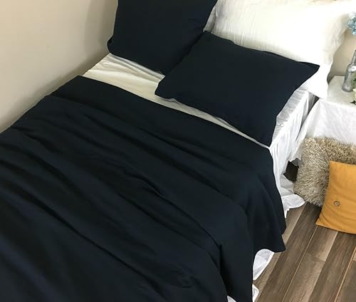 Amazon Com Black Linen Duvet Cover Black Knight Linen Comforter