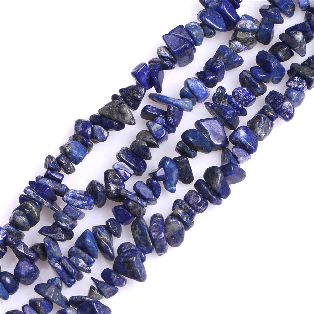 GEM-Inside Lapis Lazuli Chips 5-8mm Gemstone Semi Precious for Jewellery Making 34" per Strand — image 1